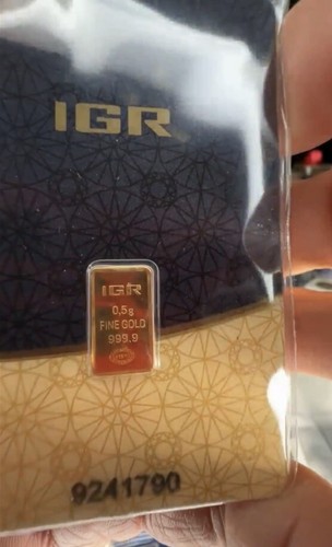 0.5 gram IGR Gold Bar - Istanbul Gold Refinery - 999.9 Fine in Sealed Assay -RME - Picture 7 of 11
