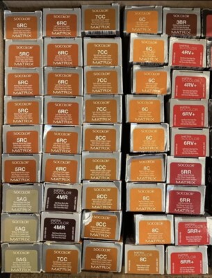 4mr Color Lot 45 Matrix SoColor Hair Color 2oz 5RC 5AG 6RC 4MR 7CC 8CC 6C 8C 4BR ...