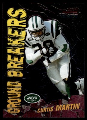 2000 Bowman Chrome Ground Breakers Curtis Martin New York Jets #GB5