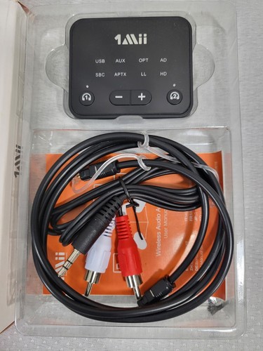 1Mii Bluetooth 5.2 Transmitter für TV auf 2 drahtlose Kopfhörer große Reichweite 100 Fuß - Bild 2 von 4