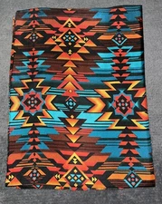 Western Wild Rags Unisex Scarf - 100% Silk - Aztec - Southwestern - 34" x 34"