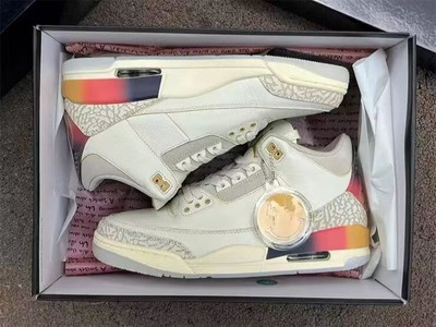 Size 9-12 J Balvin x Air Jordan 3 FN0344-901 Men's sneakers