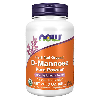 NOW FOODS D-Mannose Organic & Pure 3 oz Powder