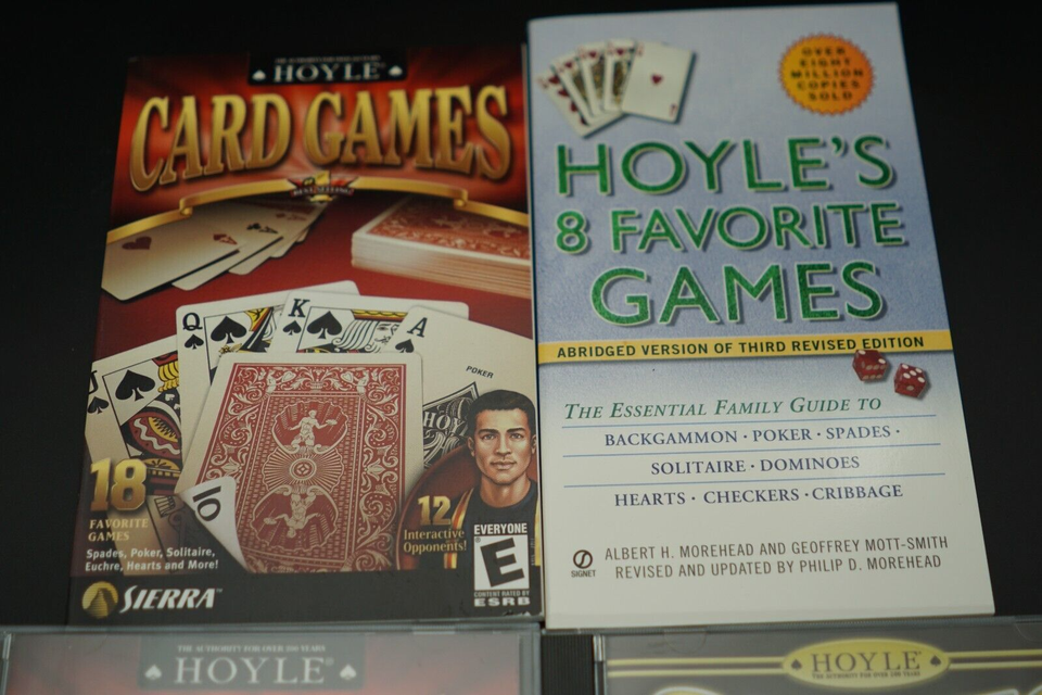 (2) vtg. Hoyle Card Games Slots Video Poker PC CDROM Sierra TESTED