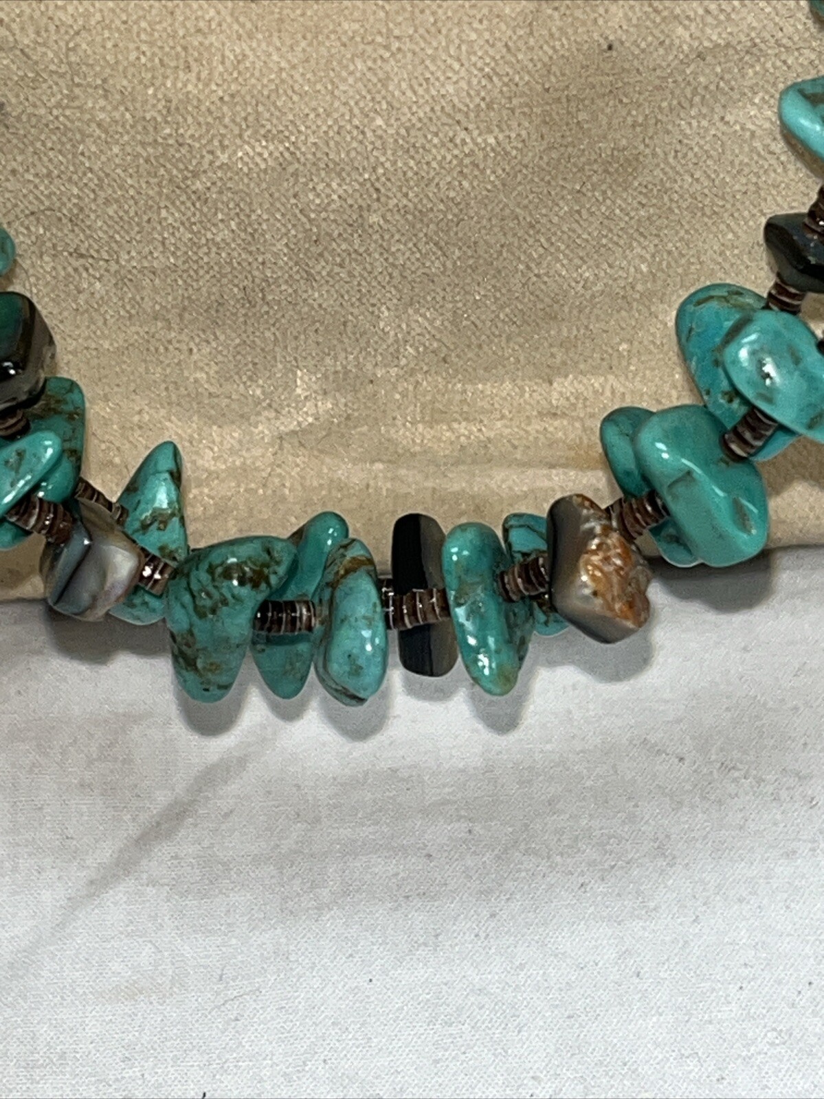 AUTHENTIC Native American Sterling Double Strand … - image 6