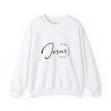 Inspirational Jesus Crewneck Sweatshirt, Faith Sweatshirt, Christian Apparel,