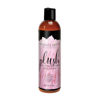 Intimate Earth Plush Super Thick Water and Silicone Hybrid Anal Glide Lubricant