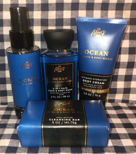 4 Piece ALL NEW The Men's Shop OCEAN Travel Set Bath  Body Works SHIPS FREE 