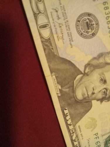 2017 A $20 TWENTY DOLLAR BILL RADAR SERIAL NUMBER NOTE PF 68366386 D JACKSON - Picture 4 of 6