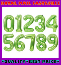 30" Lime Green Giant Foil Number Balloons 0-9 Air Helium Birthday Party Balloon