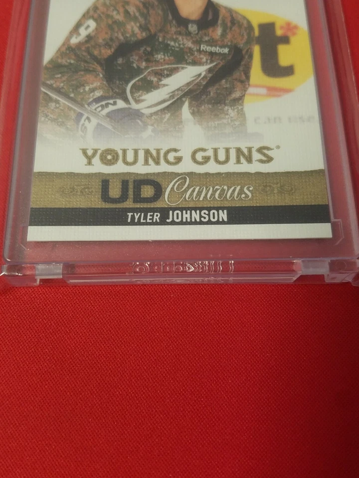 2013-14 Upper Deck UD Canvas Young Guns Tyler Johnson #C227 Rookie Tampa #ML - Image 3 of 4