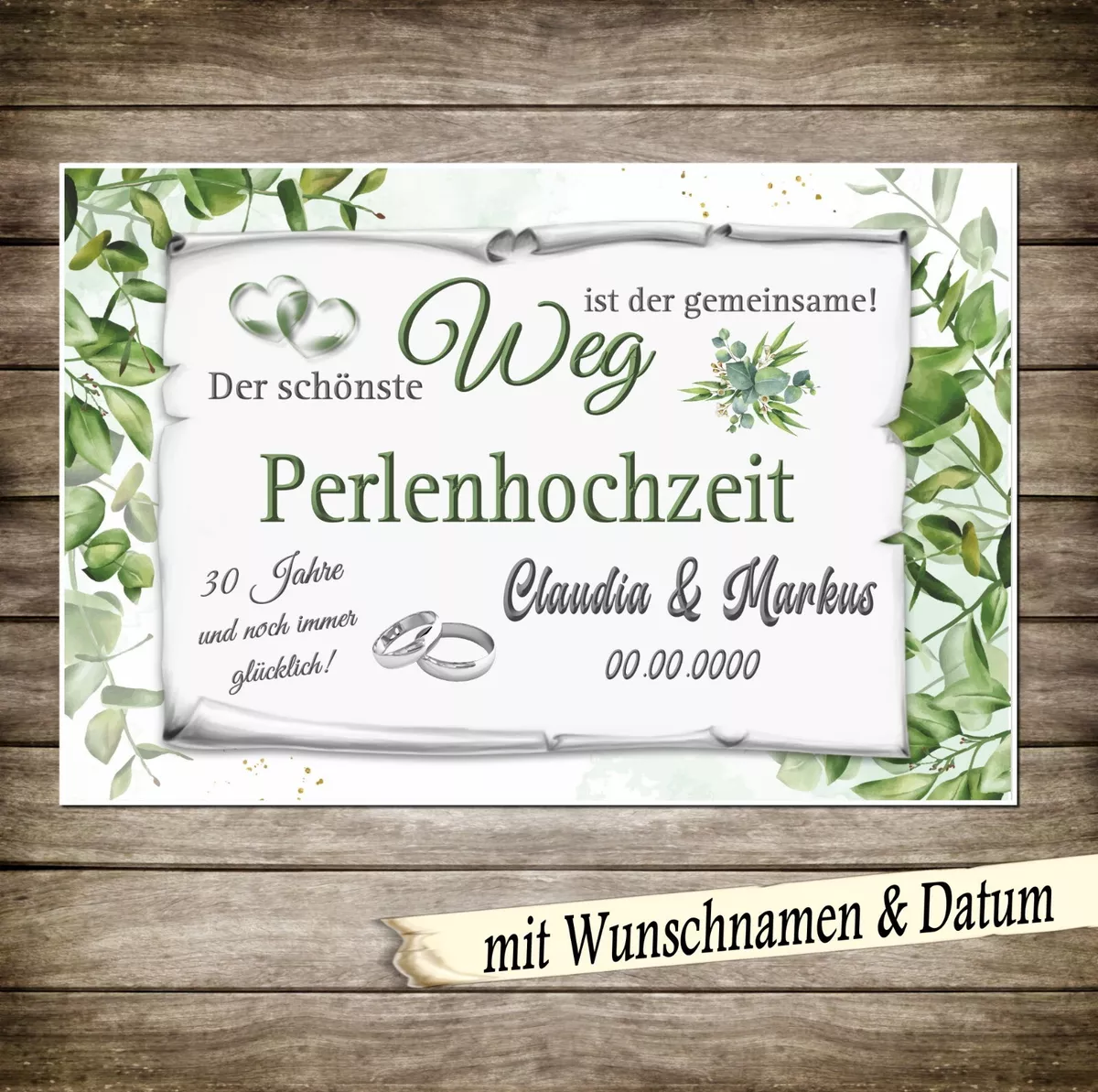 Nabe Artillerie Beihilfe 30 hochzeitstag geschenk In Verbindung