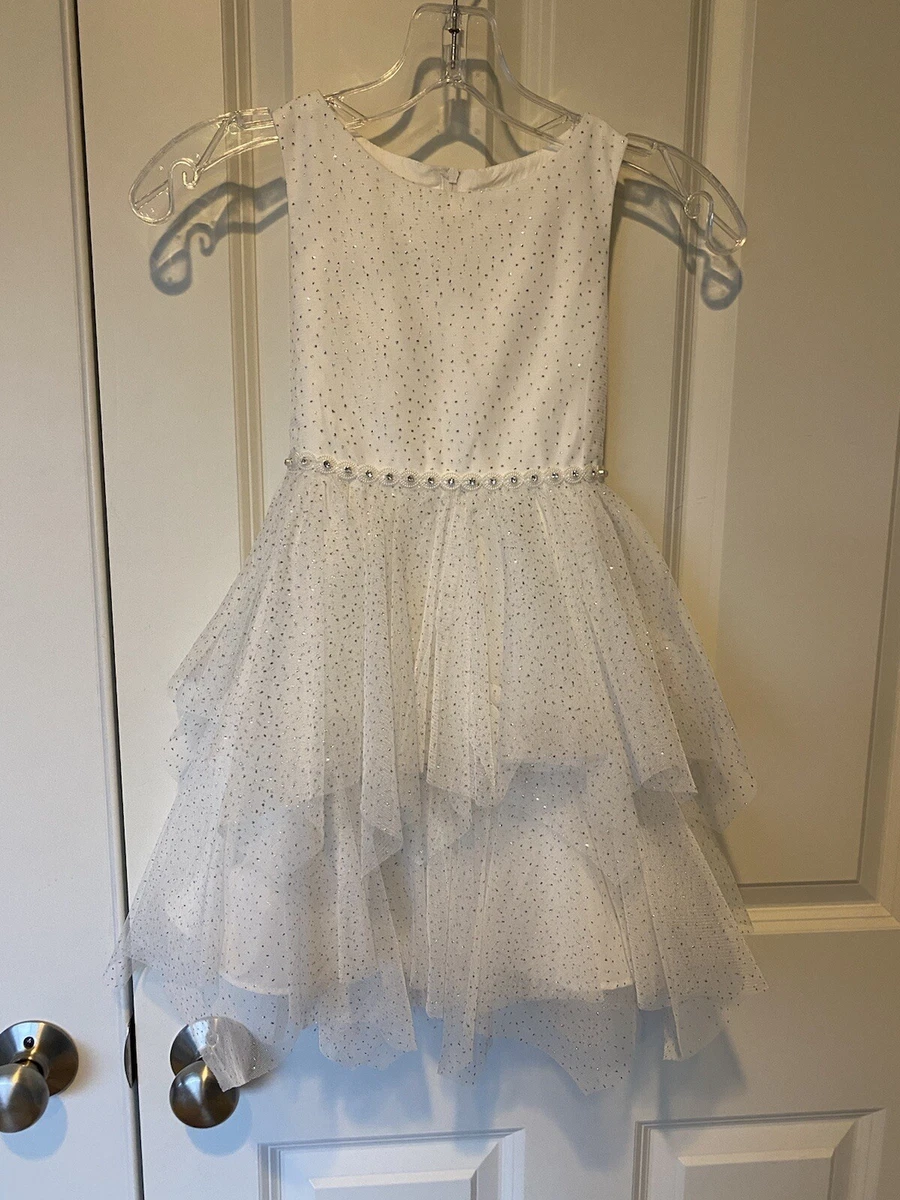Rare Editions Sunday Best Girls Size 5 Tiered White Dress eBay