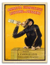 Anisetta Evangelisti - 1920s Vintage Italian Advertising Poster - 18x24 