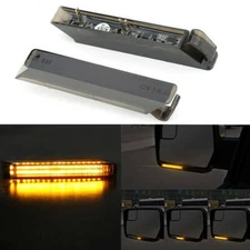 LED Under Side Mirror Turn Signal Lights Smoke Lens for Ford F-150 2004-2014 NEW