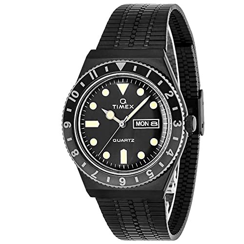TIMEX Q Timex 時計 TIMEX] Watch Q TIMEX Black Dial Quartz Japanese Movement