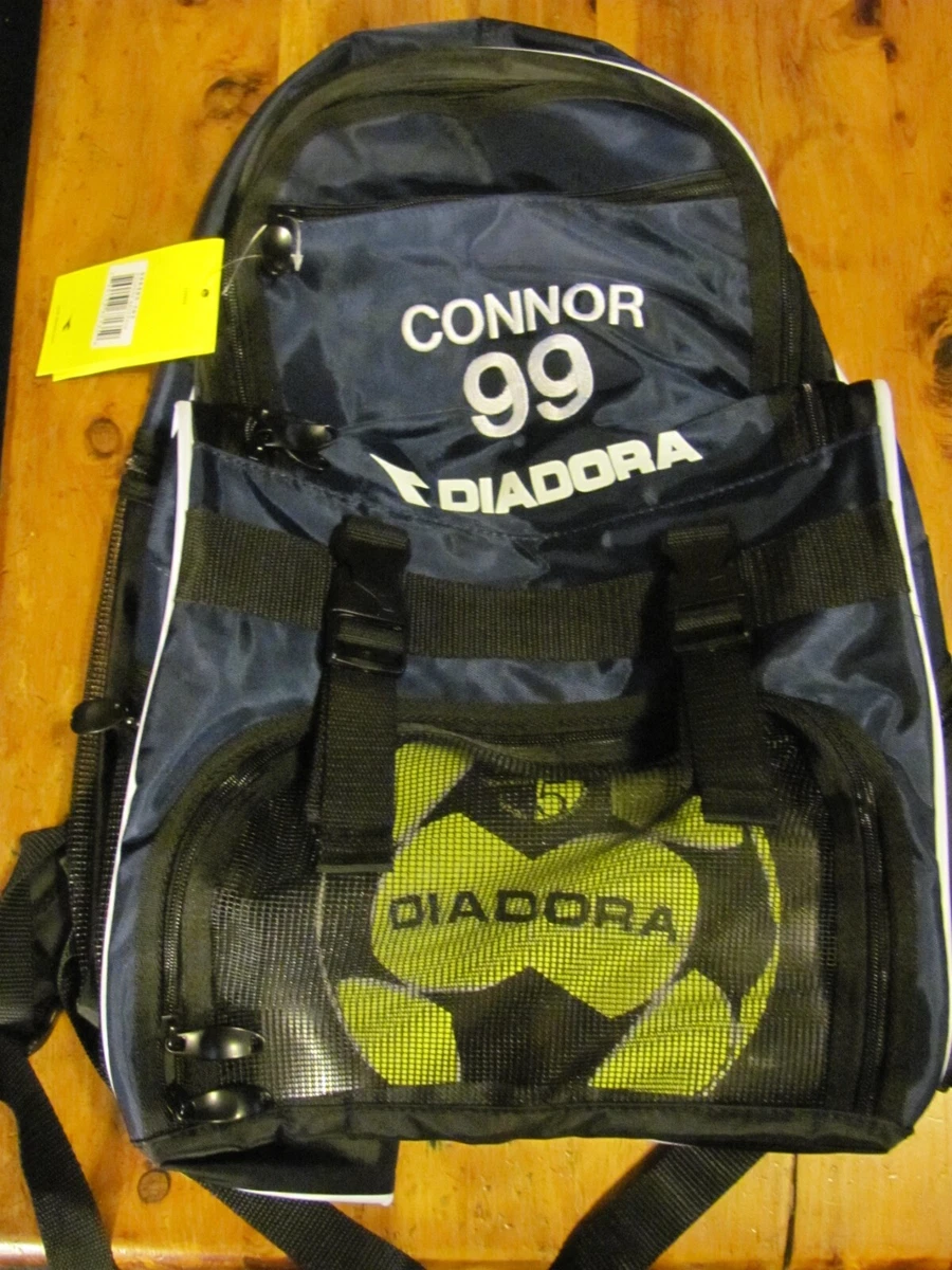 CONNOR 99 DIADORA Squadra Backpack Navy Blue Soccer Futbol Team Sports DEFECT