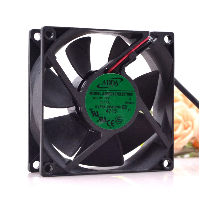 1pc ADDA AD08012HX257000 12V 0.17A 8025 8CM 2-wire Cooling Fan NEW - Image 4 of 4