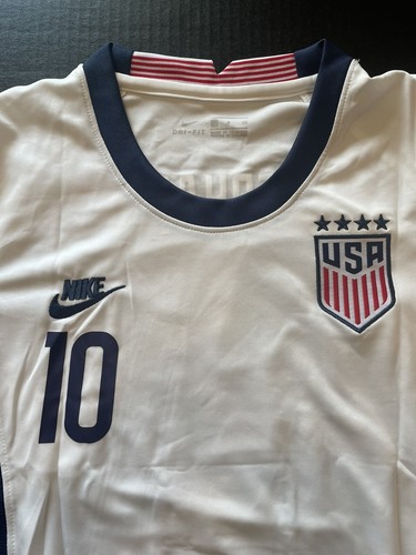 NIKE DriFit USA #10 Stephanie 2021 CONCACAF Soccer Jersey White Size: Small - Picture 4 of 11