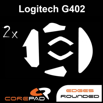 Corepad Skatez Logitech G402 Replacement Mouse Feet Hyperglides PTFE Teflon