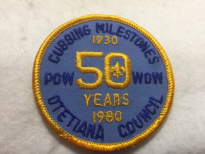 (51)  Boy Scouts -  (1980) Otetiana Council - 50-years Pow-Wow patch