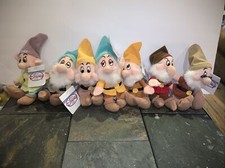 Vintage Disney Store Seven Dwarfs - Mini Bean Bag Plush Set 5 Have Tags