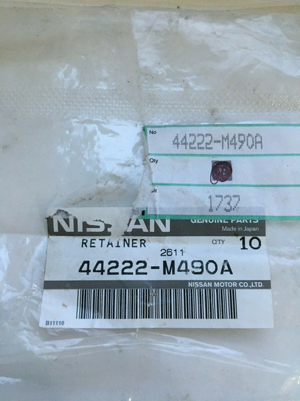 Genuine Nissan Parking Brake Lever Clip 44222M490A RETAINER NEW X2 eBay