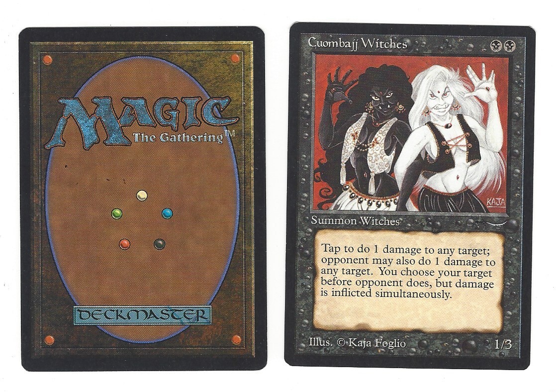 CUOMBAJJ WITCHES, NM CONDITION, MAGIC: THE GATHERING, MTG ARABIAN NIGHTS