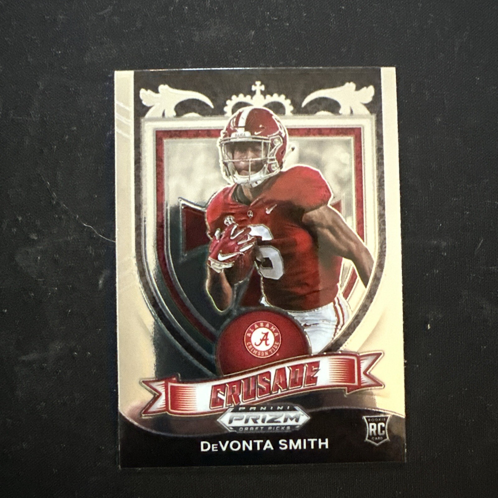 2021 Panini Prizm Draft Picks DeVonta Smith Crusade RC #165 Alabama Crimson Tide