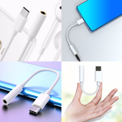 US 2 Pcs USB-C Digital to 3.5 mm headphone adapter