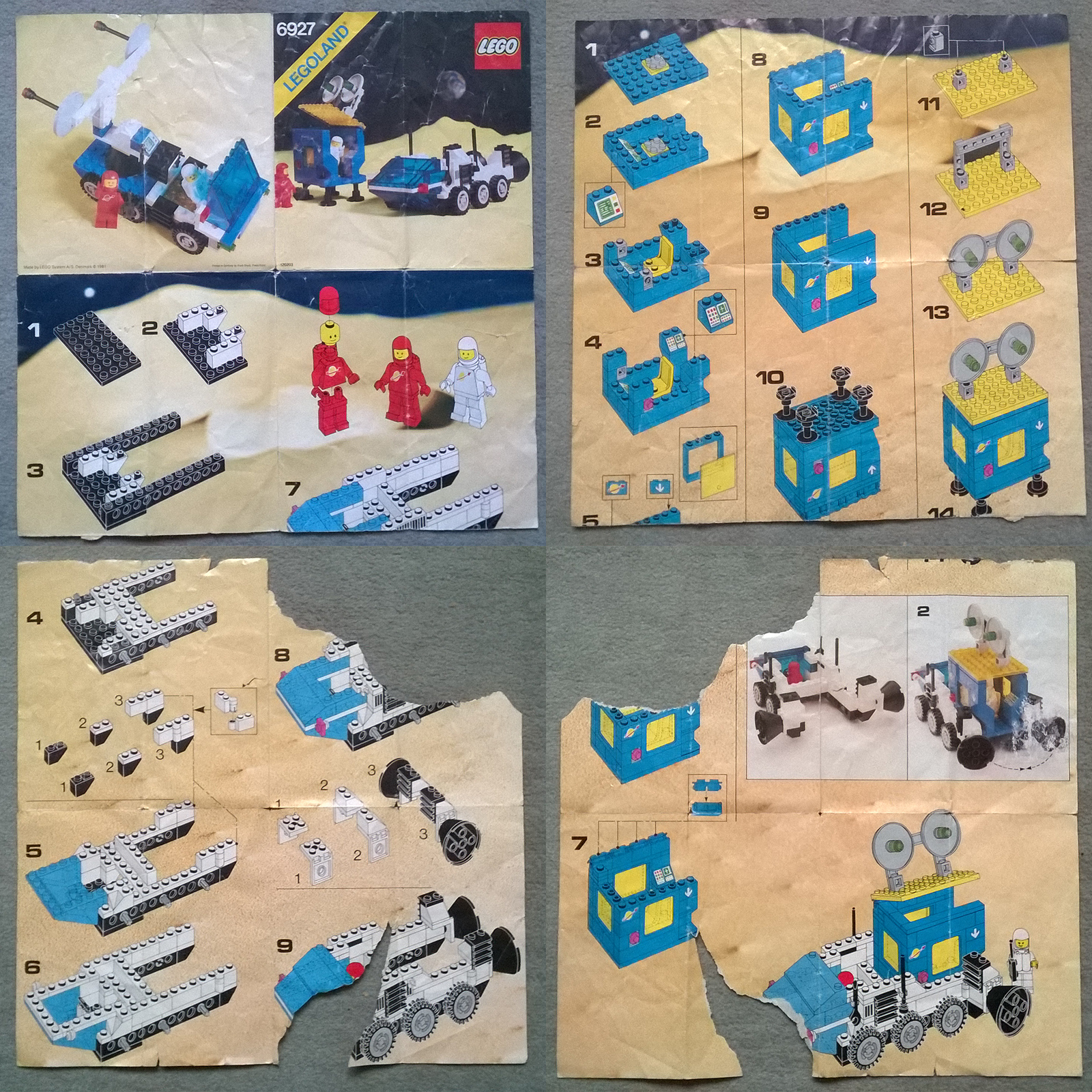 LEGO 6927 ALL-TERRAIN VEHICLE INSTRUCTIONS 1981 / VEICOLO PER TUTTI I TERRENI
