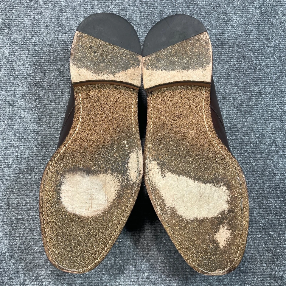 Zapatos Oxford Steven Alan Para Hombre Talla 10 Marrón Con Cordones Punta Redonda 14225 Foto 3 de 4