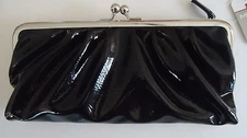 Mundi Ladies Classy Foldover Clutch,Black