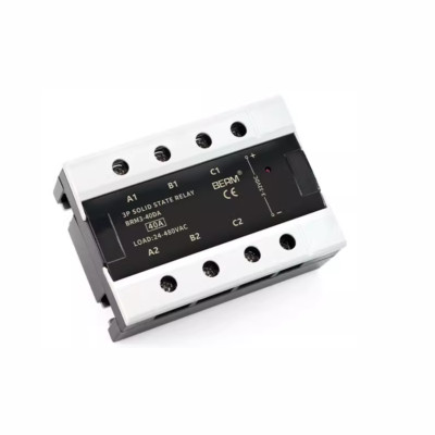 Three-phase Solid State Relay BEM3-10DA/25DA/40DA to 120DA DC Control AC 380V