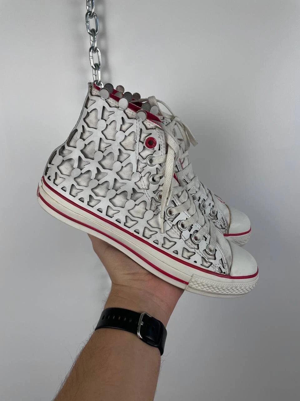 Converse x 1HUND(RED) 2008 100° #58: by Steve Monti PERSONE scarpe rare 8 5 39 5