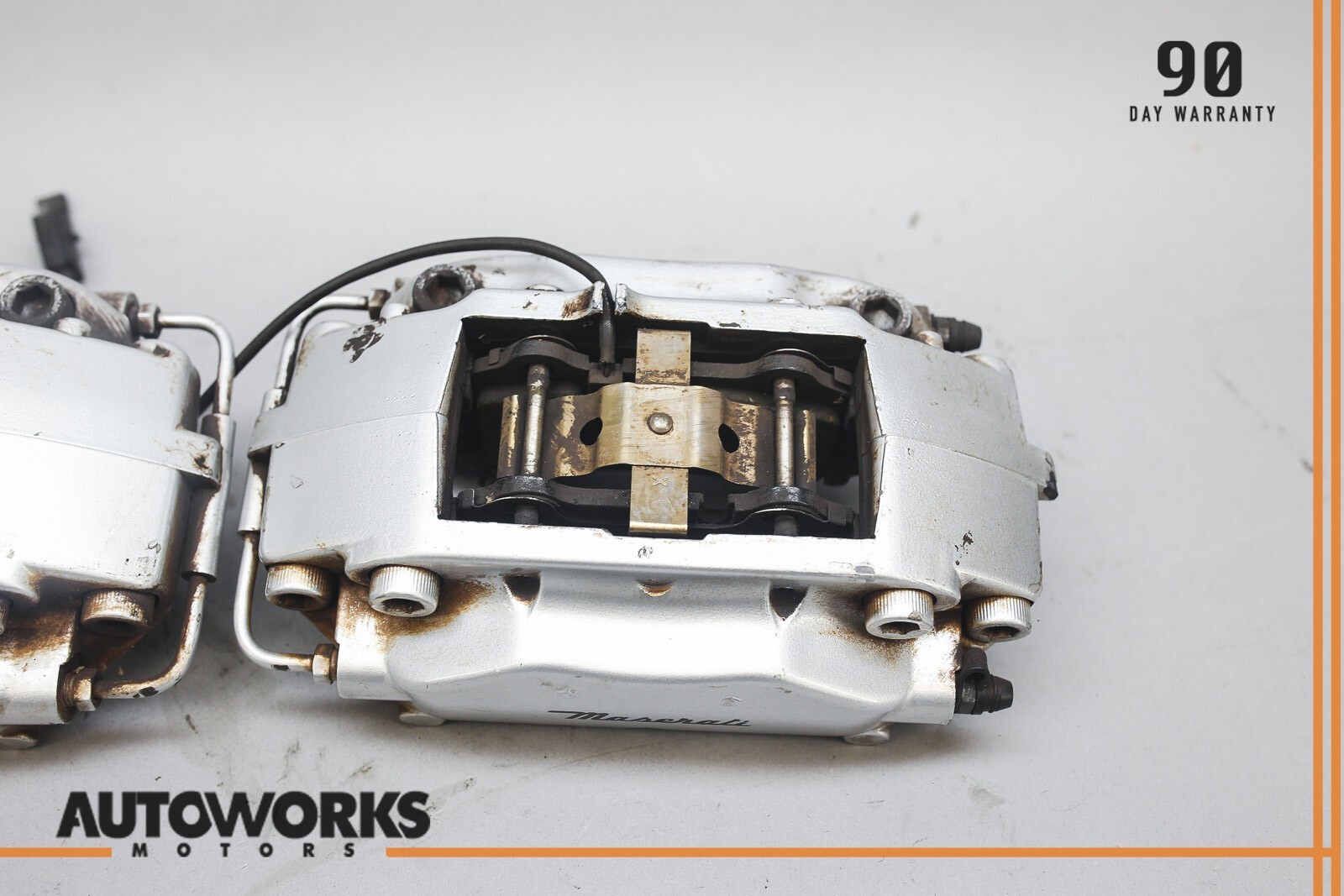 07-13 Maserati Quattroporte M139 Rear Left & Right Brake Caliper Brembo Set OEM