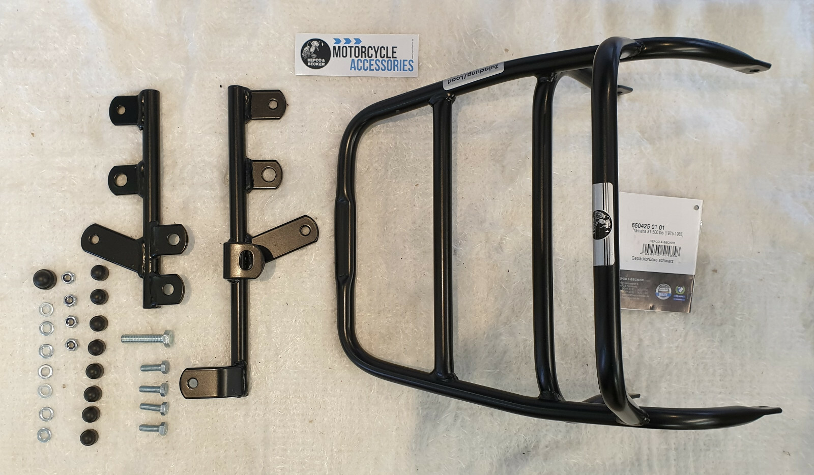 Yamaha XT500 Luggage Rack / Top Box Carrier Black HEPCO & BECKER