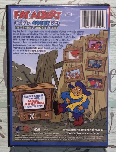 FAT ALBERT AND THE COSBY KIDS Original Animated Series Vol 1 3-Disc Set DVD & CD - Picture 2 of 5