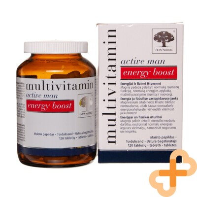New Nordic Multivitamin Aktiv Mann Energie Boost Ergänzung 120 Tabletten