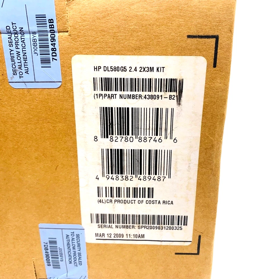 New Open Box HP DL580G5 Xeon E7440 2.4Ghz 4-Core CPU Kit 438091-B21 w Heatsinks - Image 2 of 4