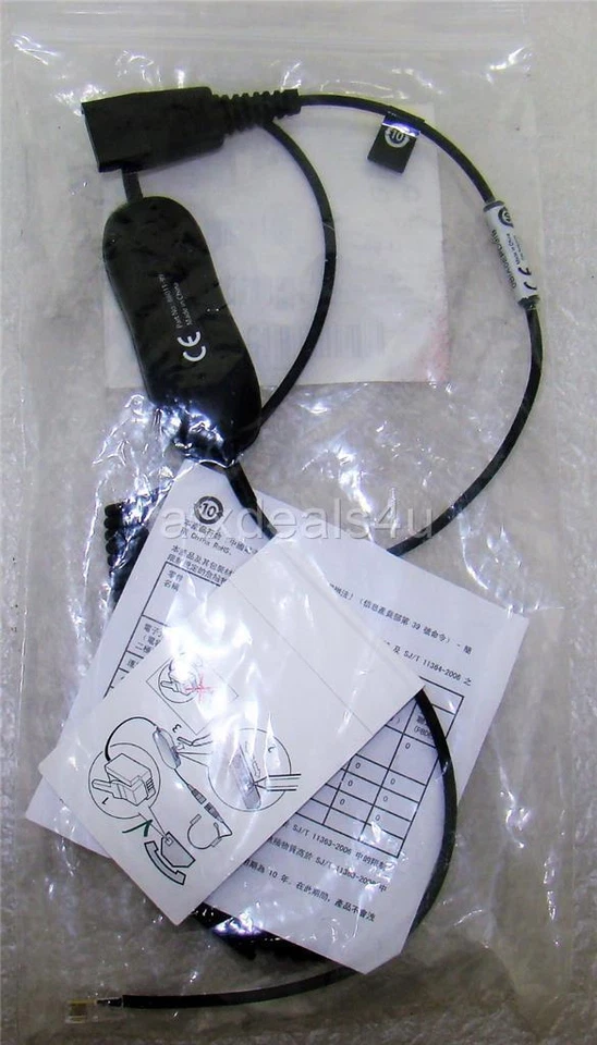 Jabra 88011-99 2M Coiled QD to Mod Plug New - Image 2 of 2