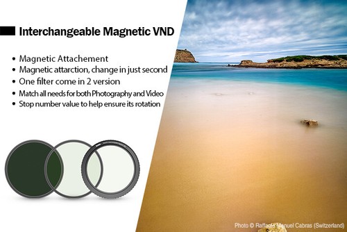 Filtro ND variable magnética intercambiable Haida NanoPro 58 62 67 72 77 mm 82 mm - Imagen 3 de 6