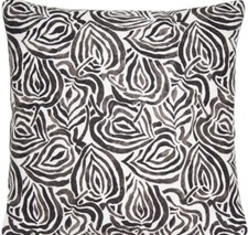 Leaves Cushion Cover Painting Printed Nina Campbell Fabric Rio Rita 16” Square