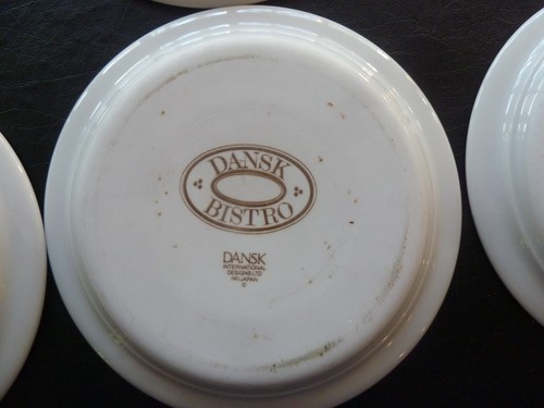 Set of 6 Dansk International Designs Bistro Maribo Saucers Small Plates Vintage - Picture 7 of 9