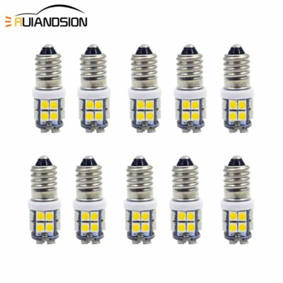 10X E10 2835 SMD 20-LED Bulb Screw Fit Car Interior Light Flashlight Lamp DC12V 