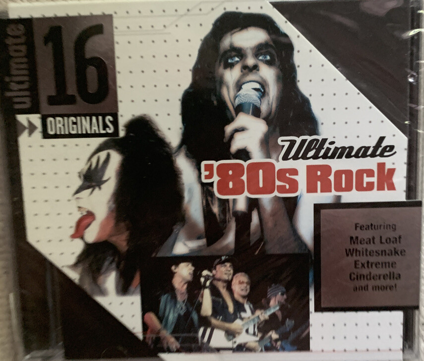 ULTIMATE ‘80S ROCK CD— Whitesake Boston Kiss Meat Loaf