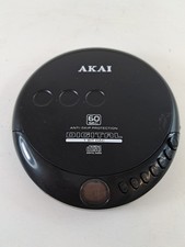 AKAI CLASSIC CD DISCMAN 20 TRACK PROGRAMMABLE MEMORY LCD SCREEN DISPLAY TESTED