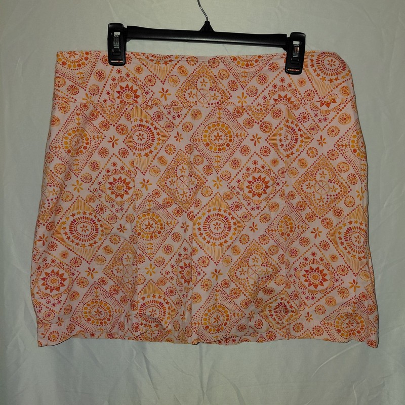 White Stag Skort Womens Size 14 Pink Floral Summer Casual Fairy Boho Y2K #2170