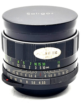 Auto Soligor 35mm, f3.5, M42, both caps + UV filter