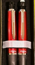 Paper Mate PhD Pen and Pencil set Cherry Red and Chrome - New, boxed